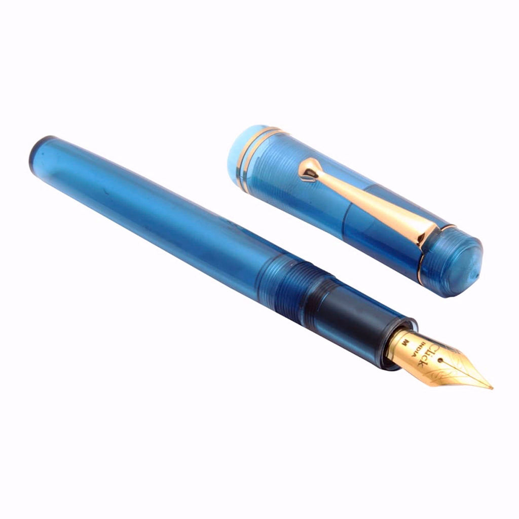 Click Aristocrat Demo Sky Blue GT Fountain Pen (EF) CLK1200DSBU-EF