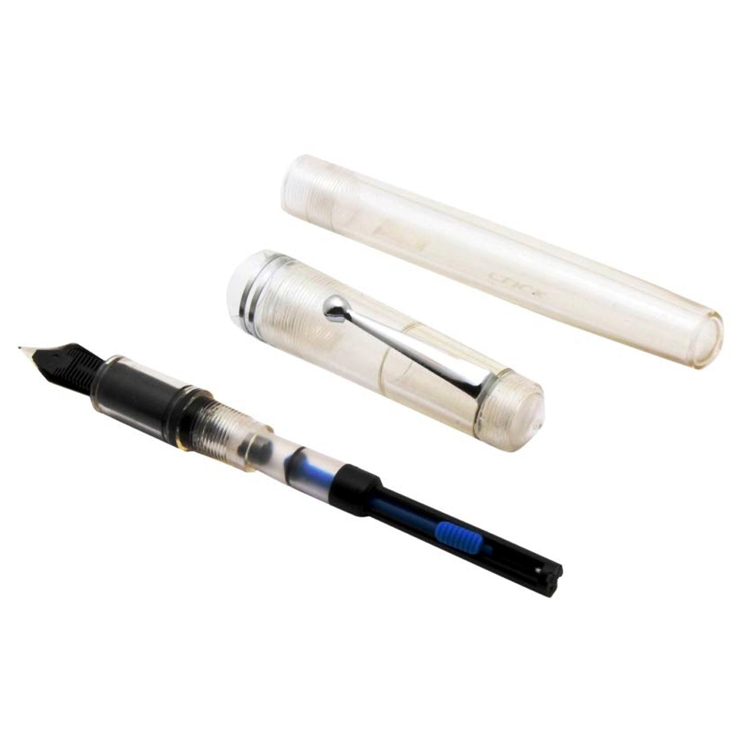 Click Aristocrat Demo White CT Fountain Pen (EF) CLK1300DW-EF