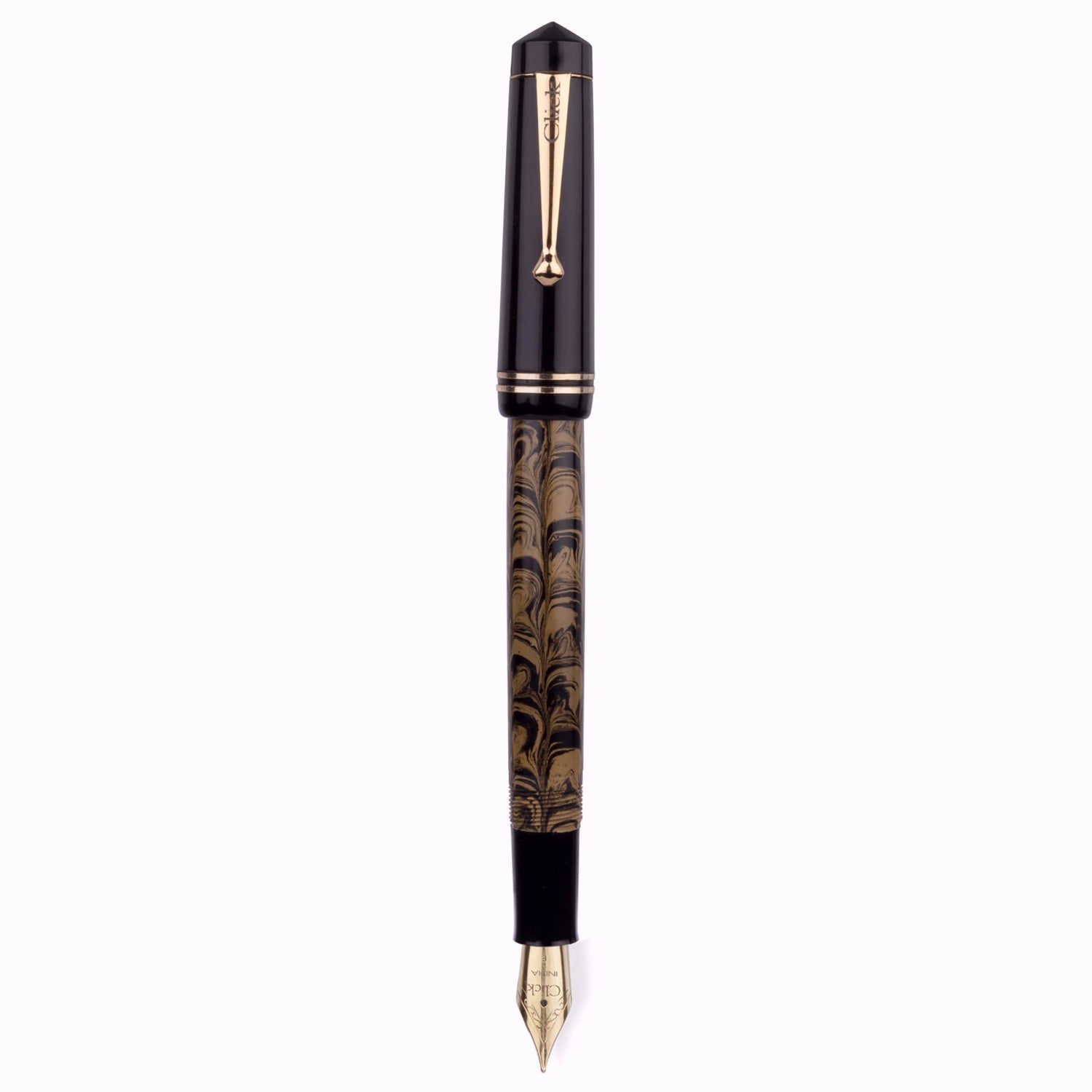 Click Aristocrat Ebonite Yellow/Black Fountain Pen CLK1300HEYBK