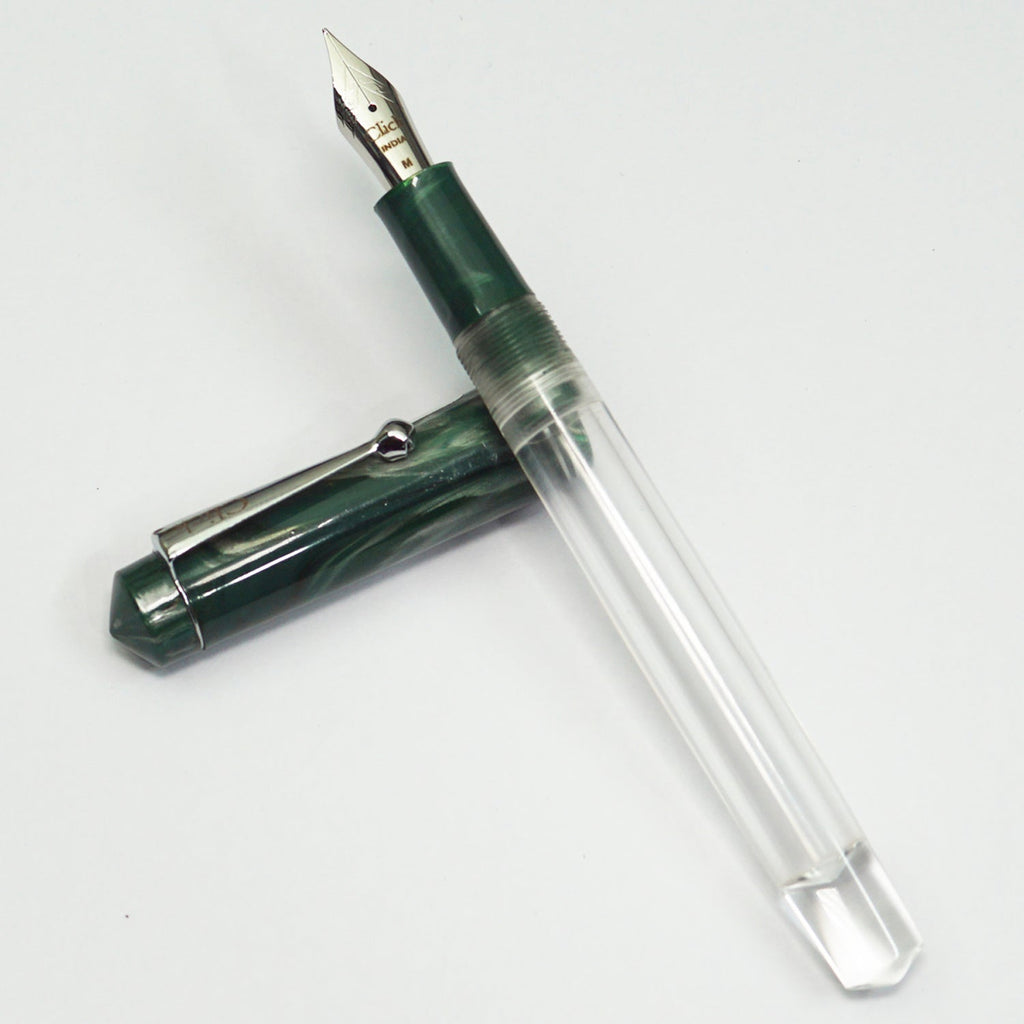 Click Aristocrat HT Green Marble Fountain Pen CLK1300HTGM
