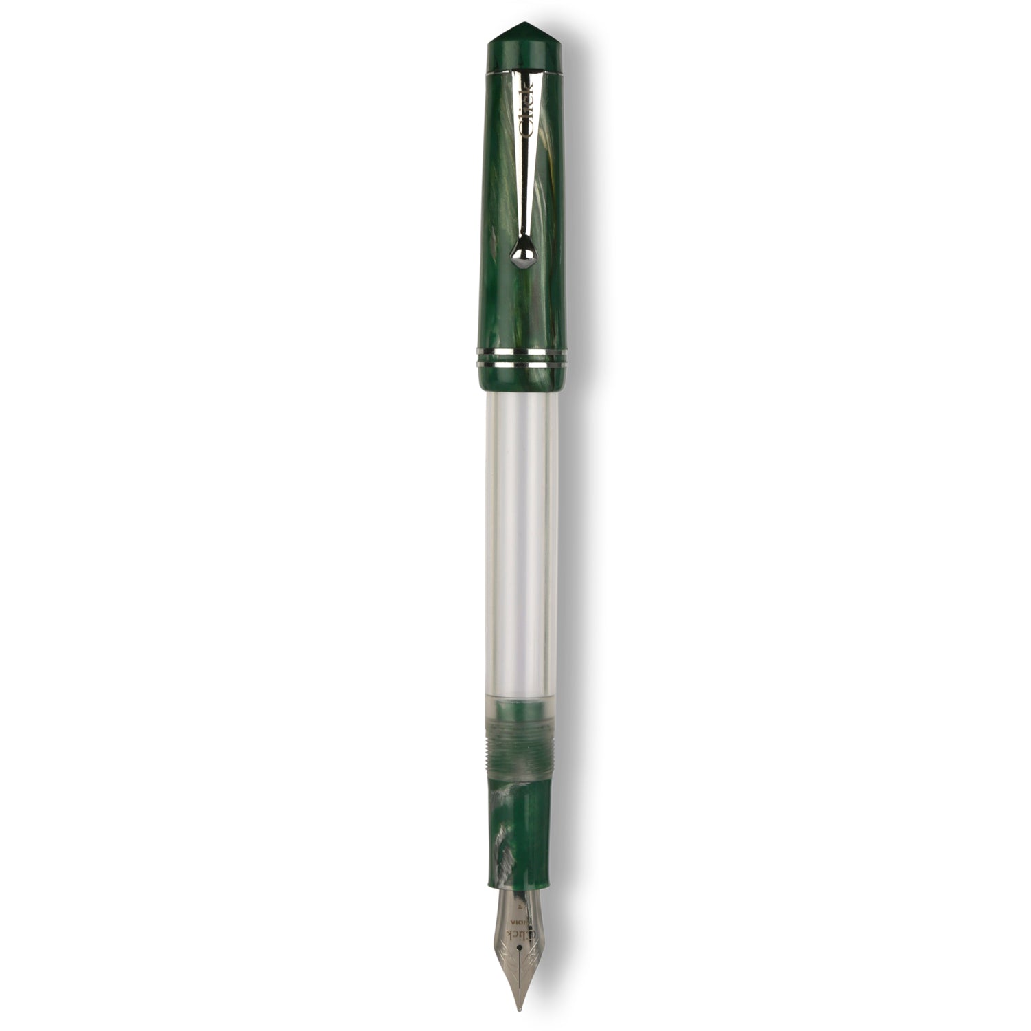 Click Aristocrat HT Green Marble Fountain Pen CLK1300HTGM