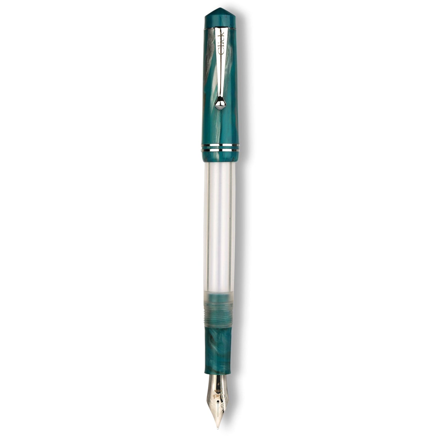 Click Aristocrat HT Peacock Blue Marble Fountain Pen CLK1300HTPBUM