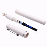 Click Aristocrat White CT Fountain Pen (EF) CLK1300W-EF