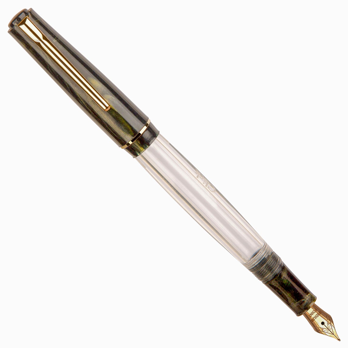 Click Black Bird HT Black Marble GT Fountain Pen CLK1300140BKM