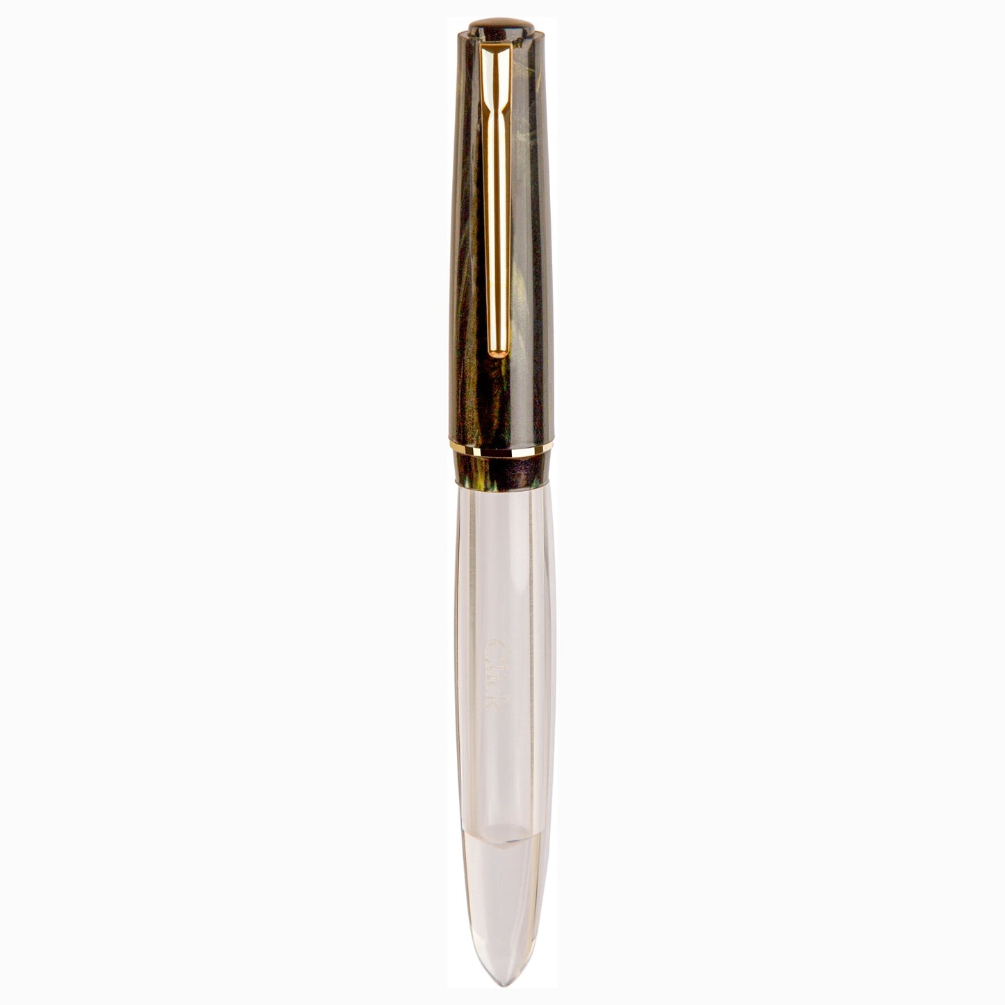 Click Black Bird HT Black Marble GT Fountain Pen CLK1300140BKM