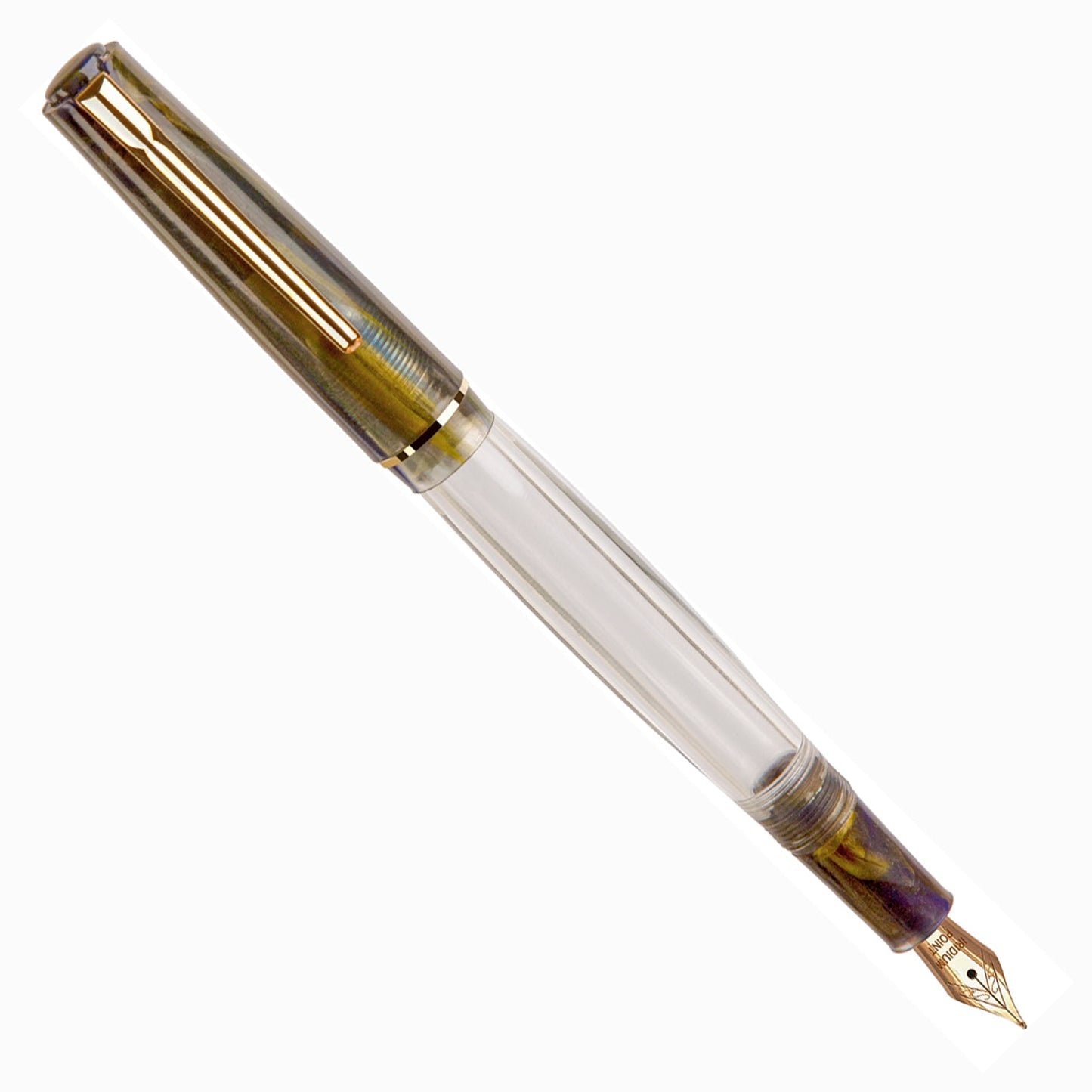 Click Black Bird HT Blue Marble GT Fountain Pen CLK1300140BUM