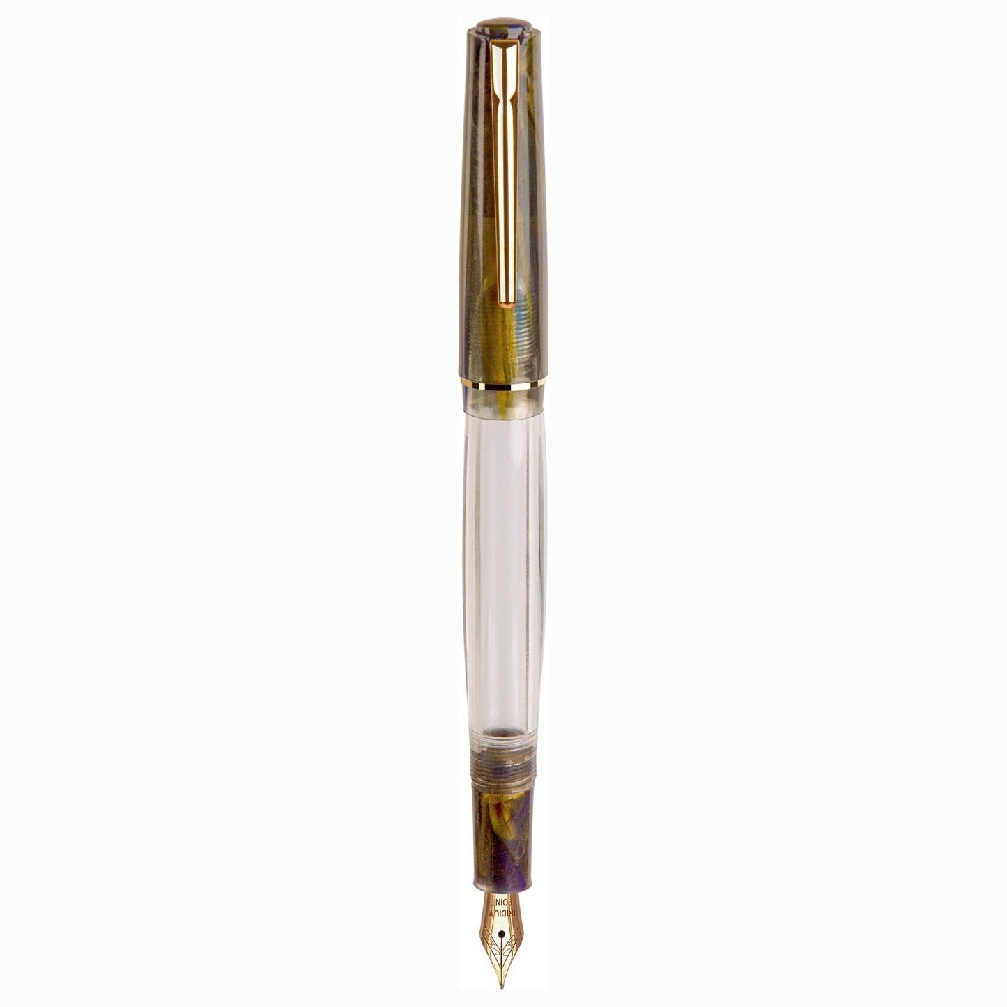 Click Black Bird HT Blue Marble GT Fountain Pen CLK1300140BUM