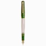 Click Black Bird HT Green Marble GT Fountain Pen CLK1300140GM