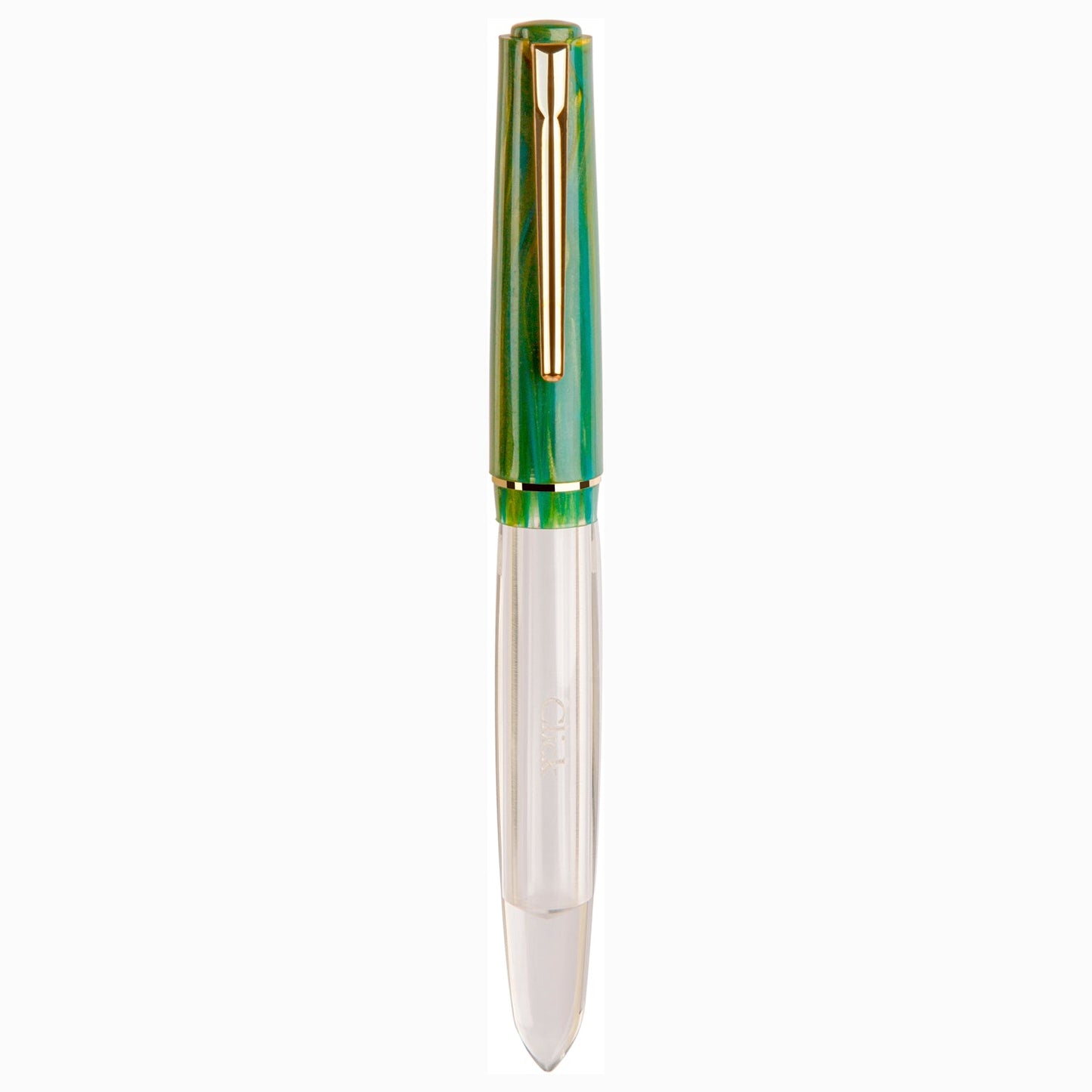 Click Black Bird HT Peacock Blue Marble GT Fountain Pen CLK1300140PBUM
