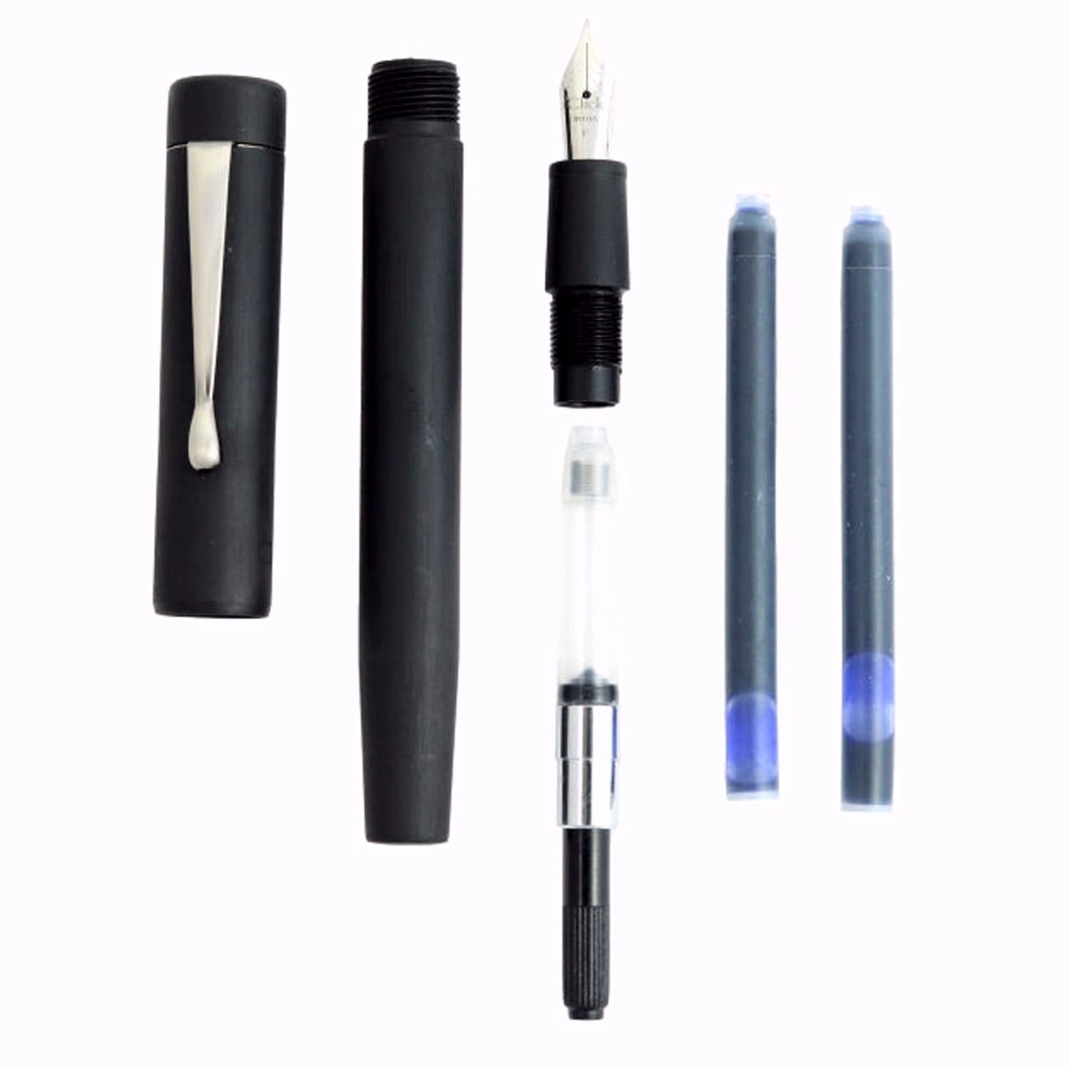Click Century Ebonite Carbon Black AS Fountain Pen CLK130020EBKAS