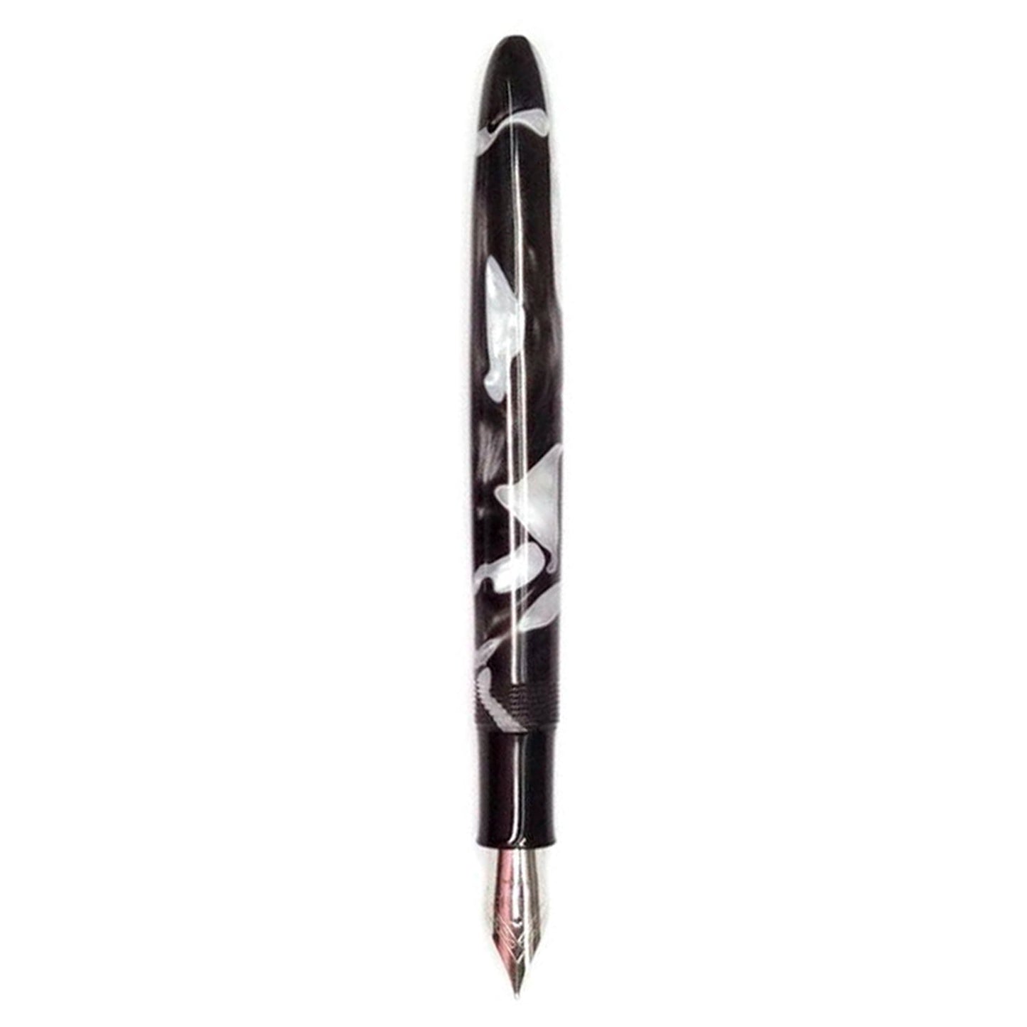 Click Falcon Acrylic Black/White CT Fountain Pen CLK130060BKW