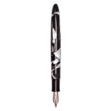 Click Falcon Acrylic Black/White CT Fountain Pen CLK130060BKW