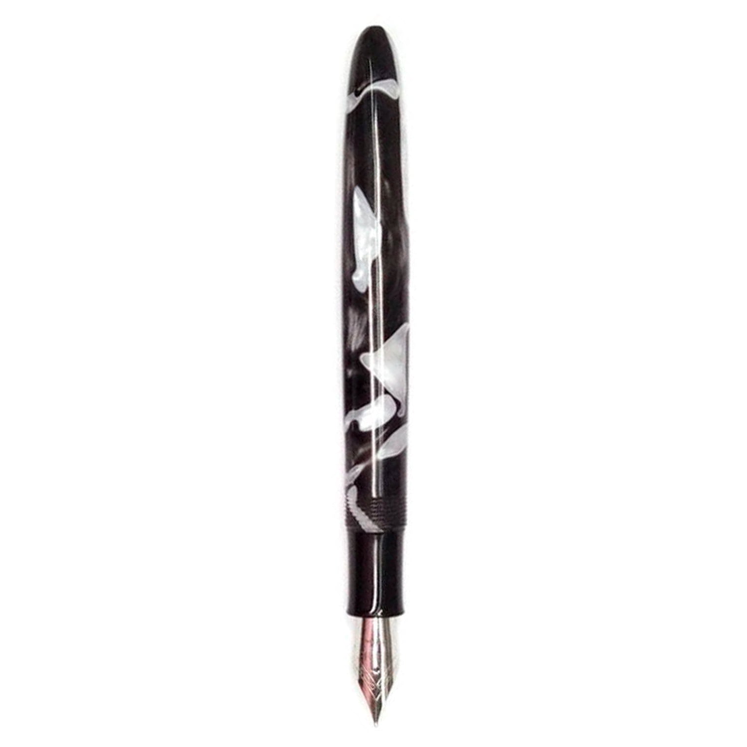 Click Falcon Acrylic Black/White CT Fountain Pen CLK130060BKW