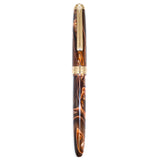Click Falcon Acrylic Brown GT Fountain Pen CLK130060BR