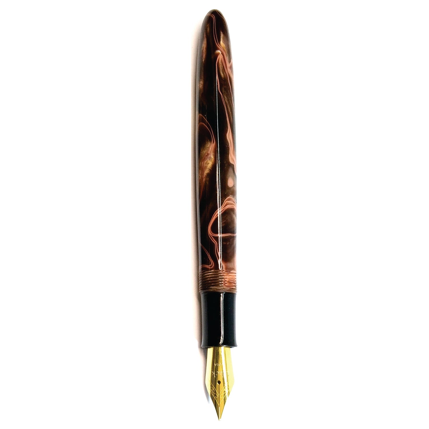 Click Falcon Acrylic Brown GT Fountain Pen CLK130060BR