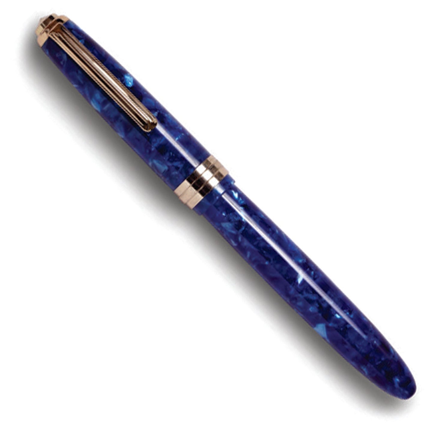 Click Falcon Acrylic Blue Batic GT Fountain Pen CLK130013BUB