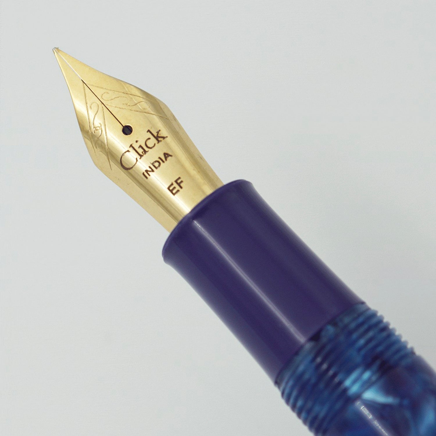 Click Falcon Acrylic Blue Batic GT Fountain Pen CLK130013BUB