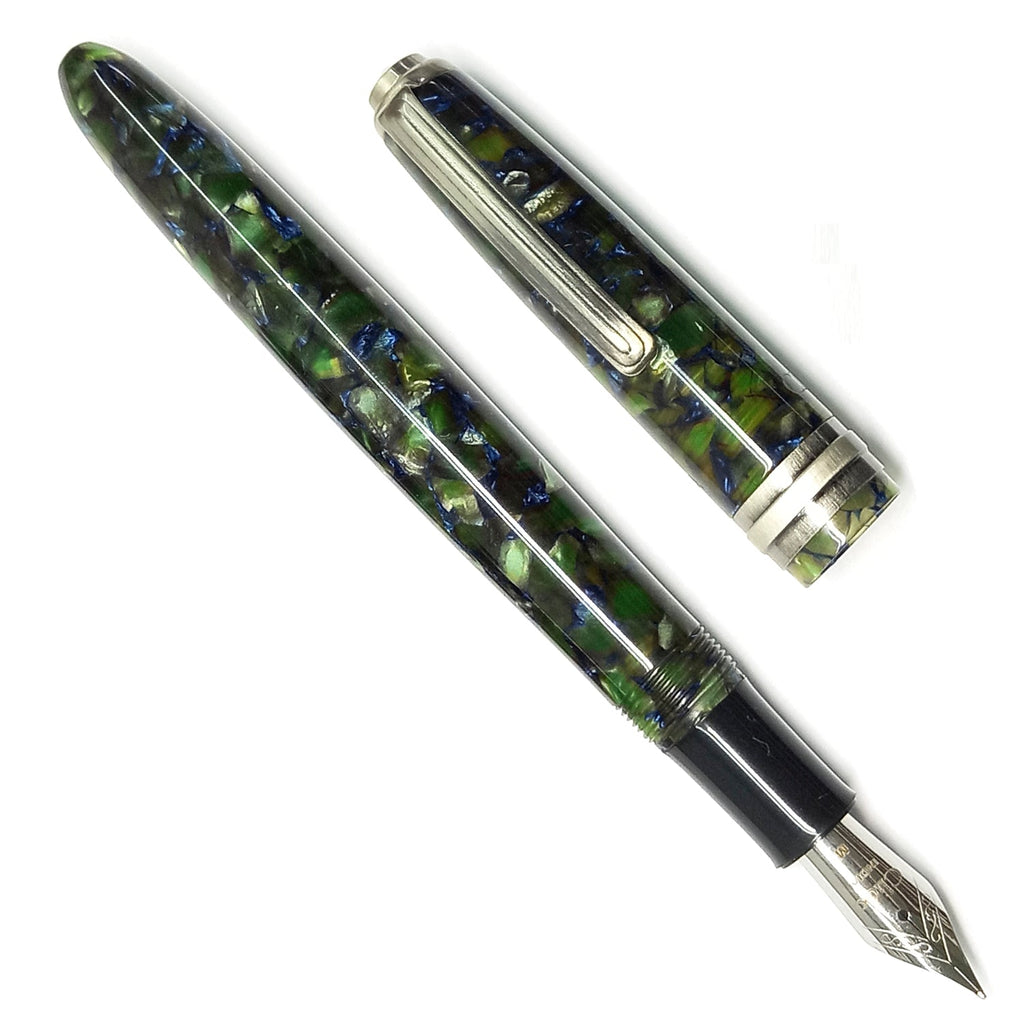 Click Falcon Acrylic Jade Green CT Fountain Pen CLK130013JG