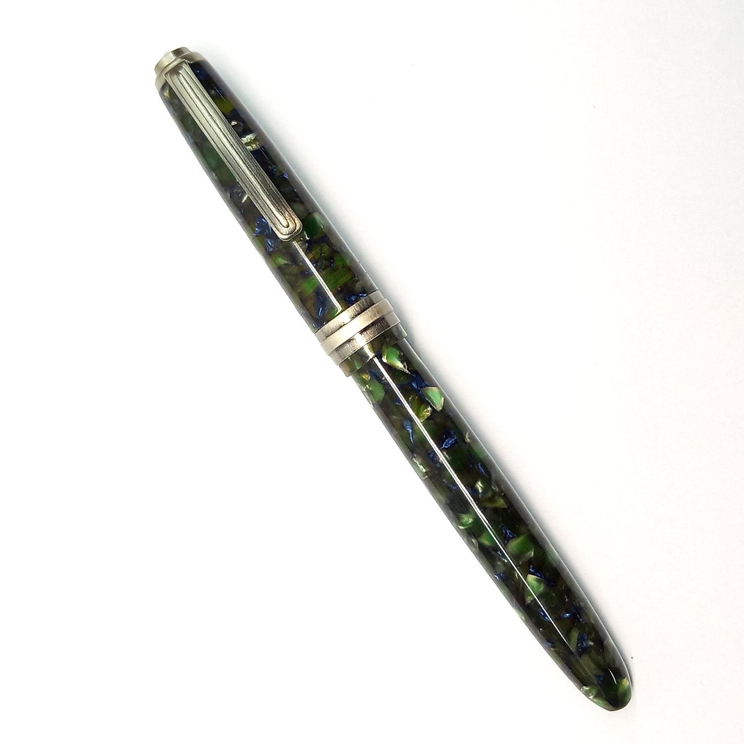 Click Falcon Acrylic Jade Green CT Fountain Pen CLK130013JG