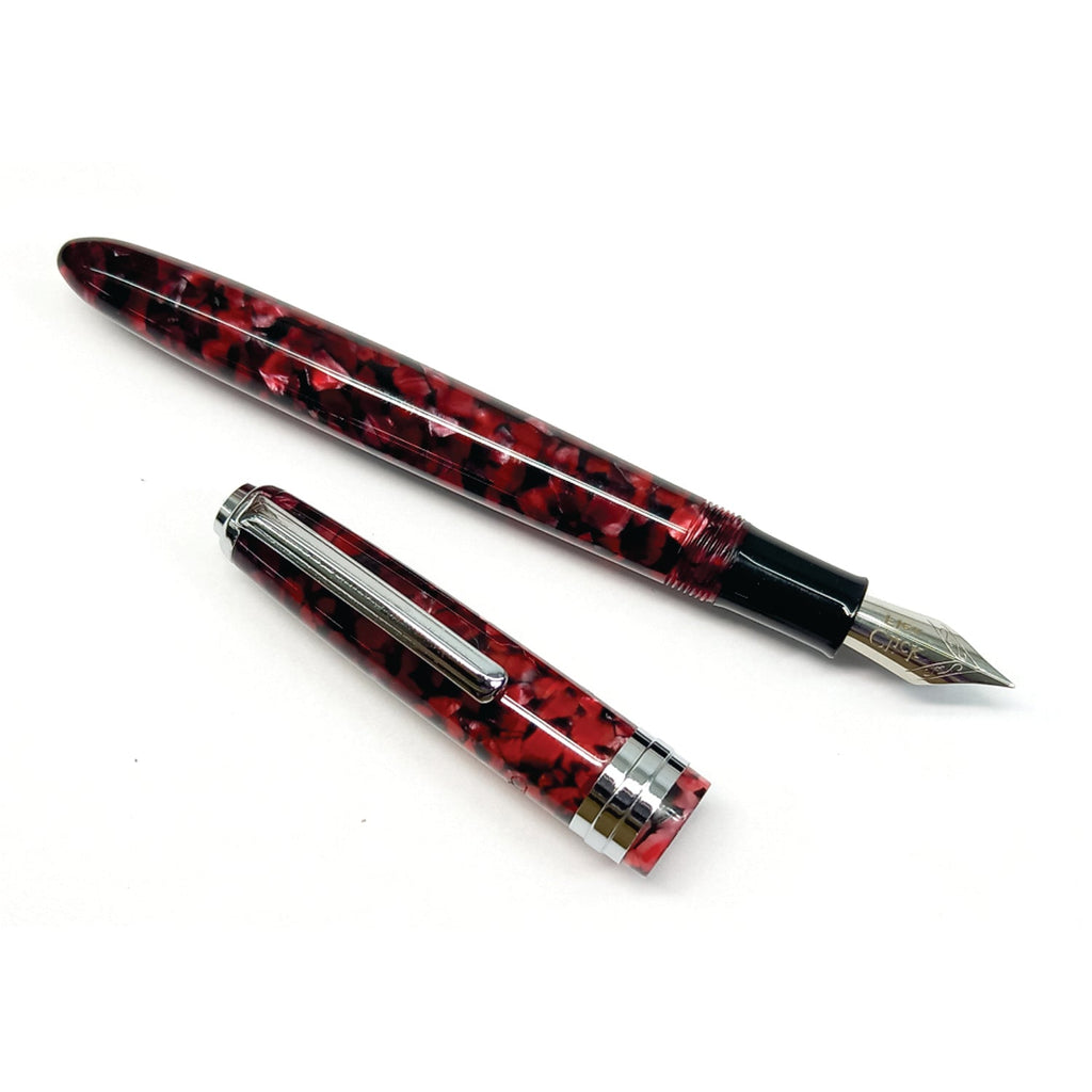 Click Falcon Acrylic Ruby Red CT Fountain Pen CLK130013RR
