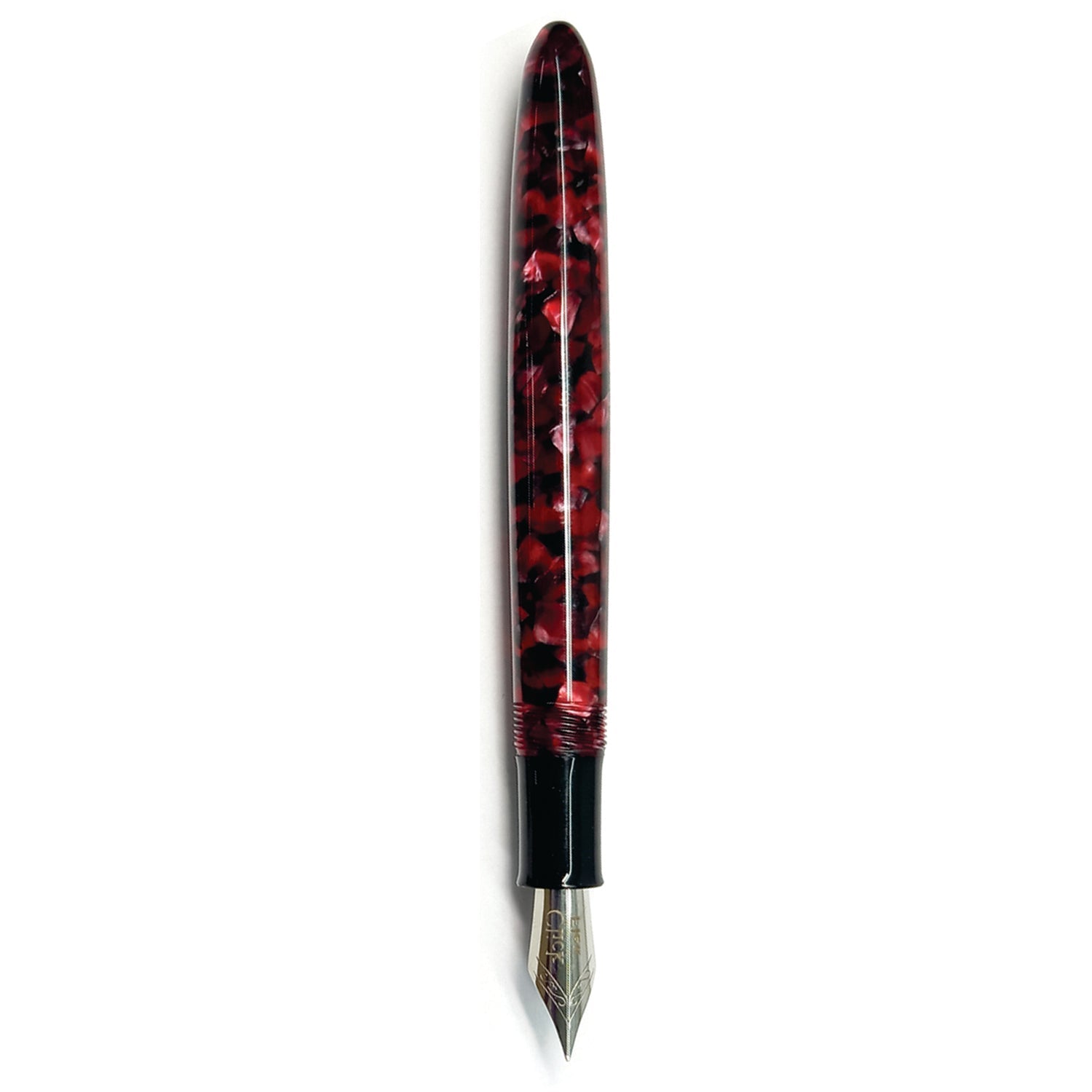 Click Falcon Acrylic Ruby Red CT Fountain Pen CLK130013RR