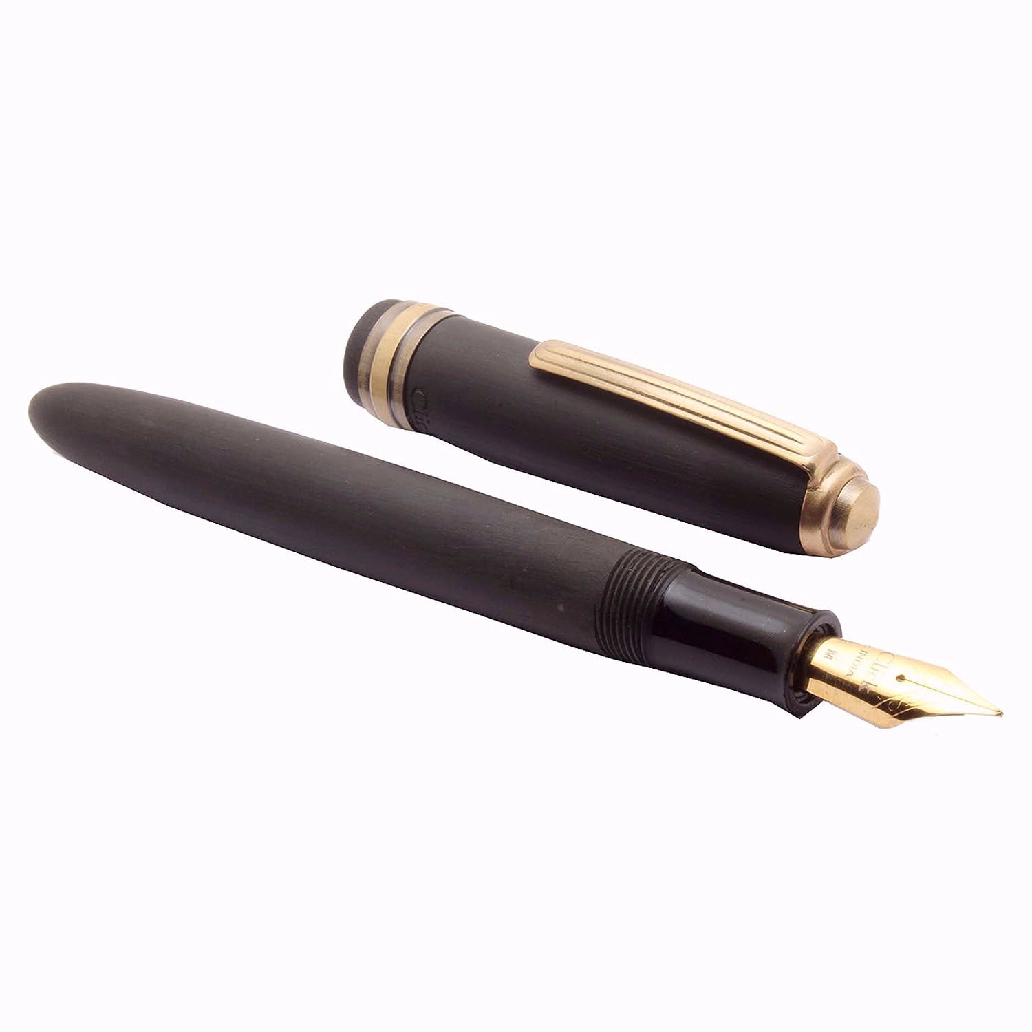 Click Falcon Ebonite Carbon Black AG Fountain Pen CLK130090EBKAG