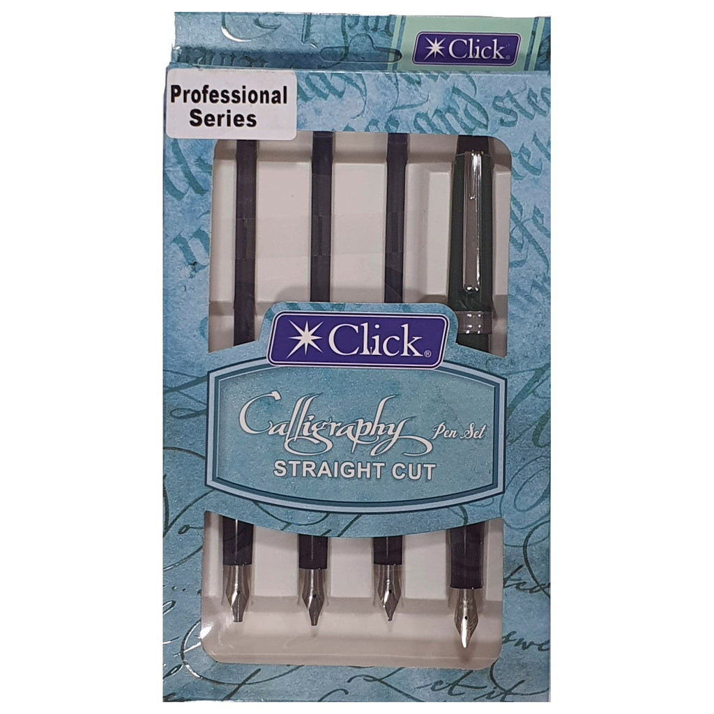 Click Professional Green Straight Cut Calligraphy Pen Set CLKPS1201G