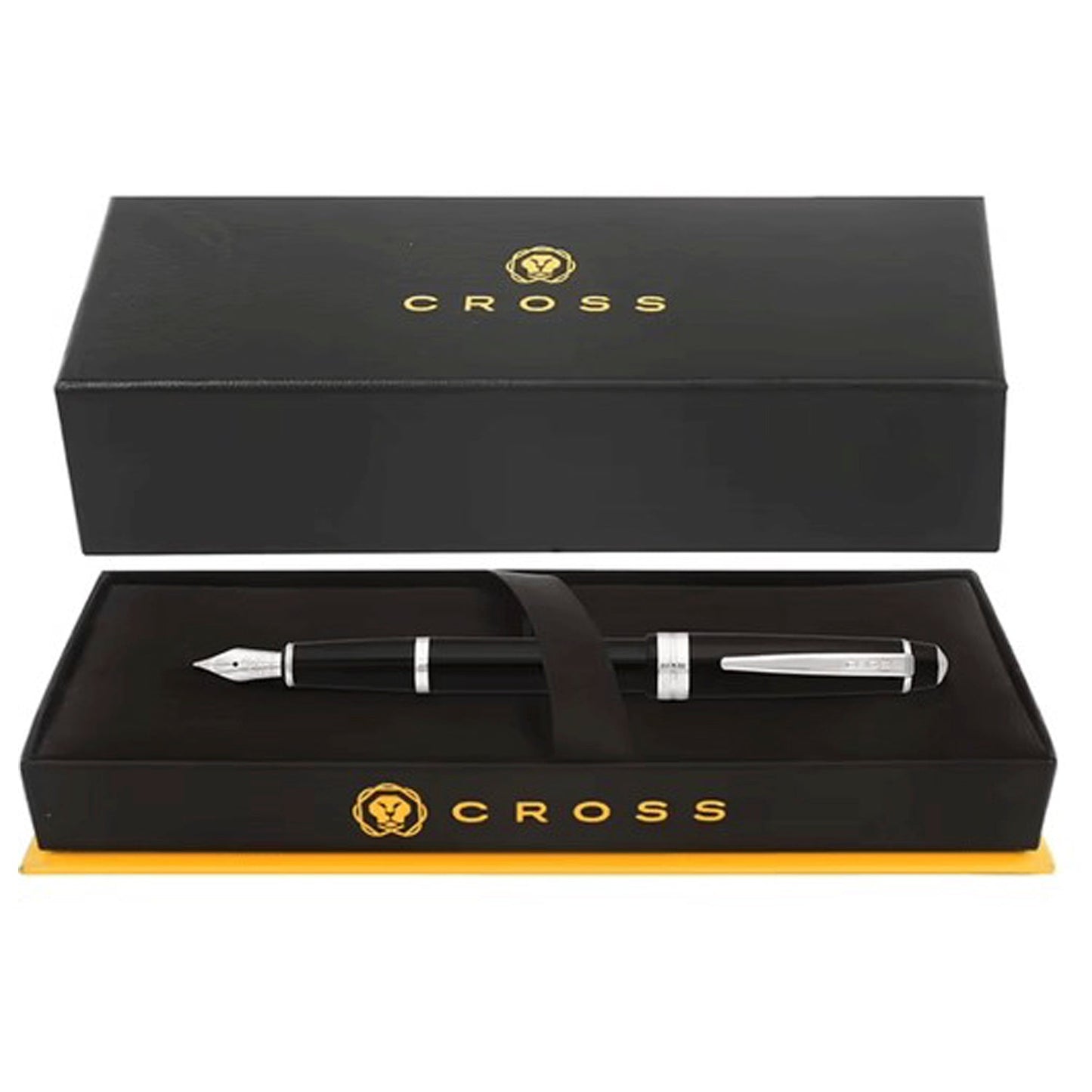 Cross Bailey Black Lacquer CT Fountain Pen