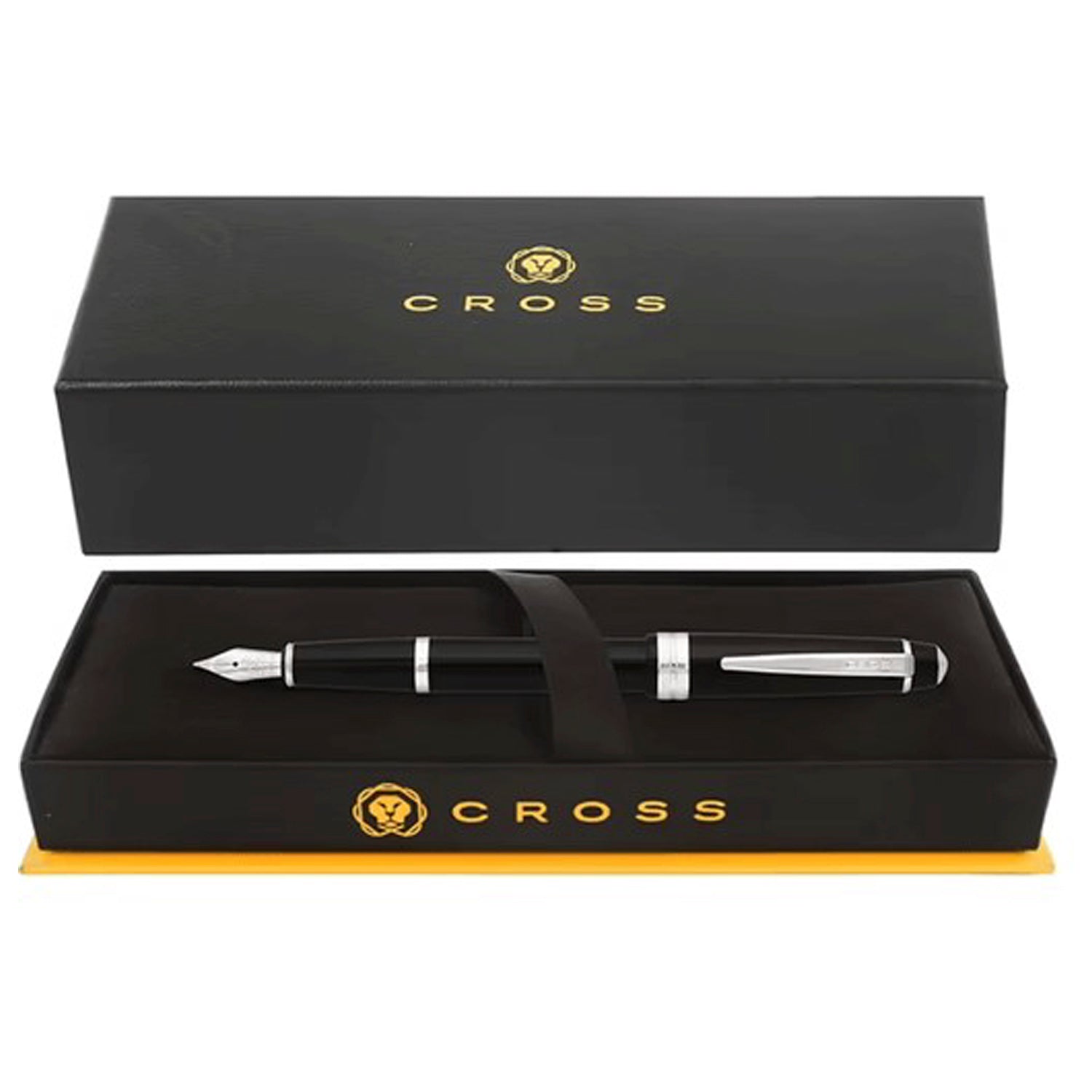 Cross Bailey Black Lacquer CT Fountain Pen