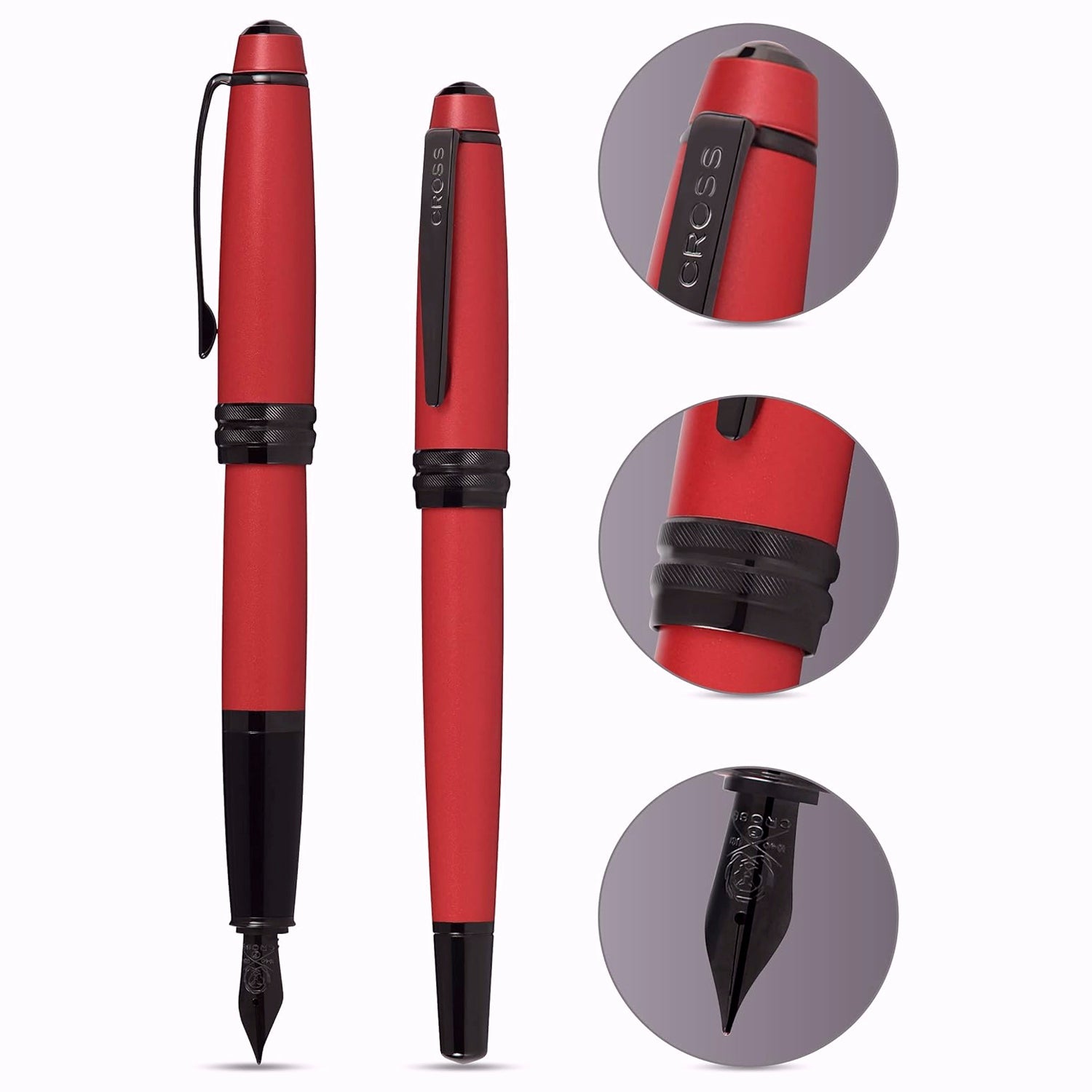Cross Bailey Matte Red Lacquer Fountain Pen