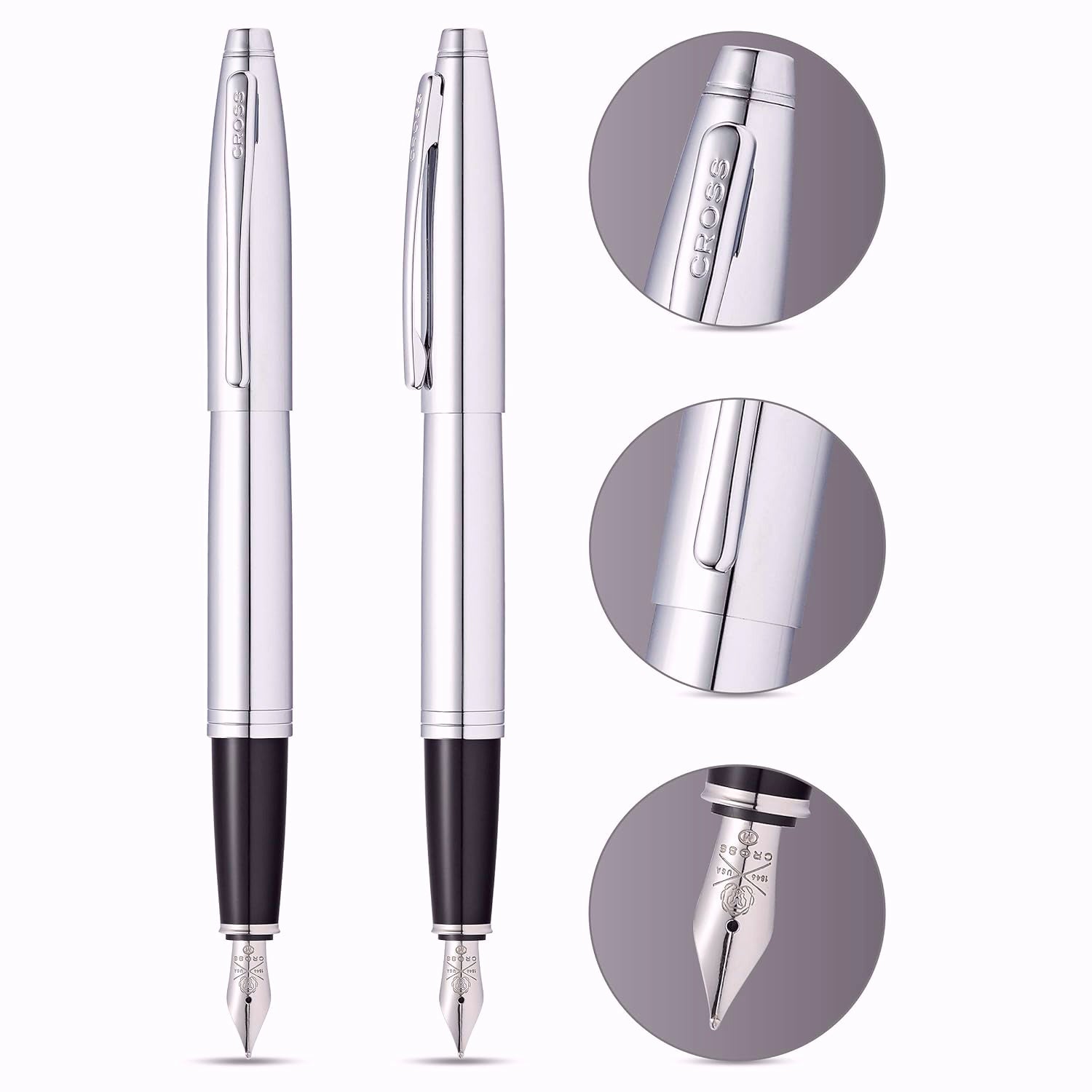 Cross Calais Chrome CT Fountain Pen