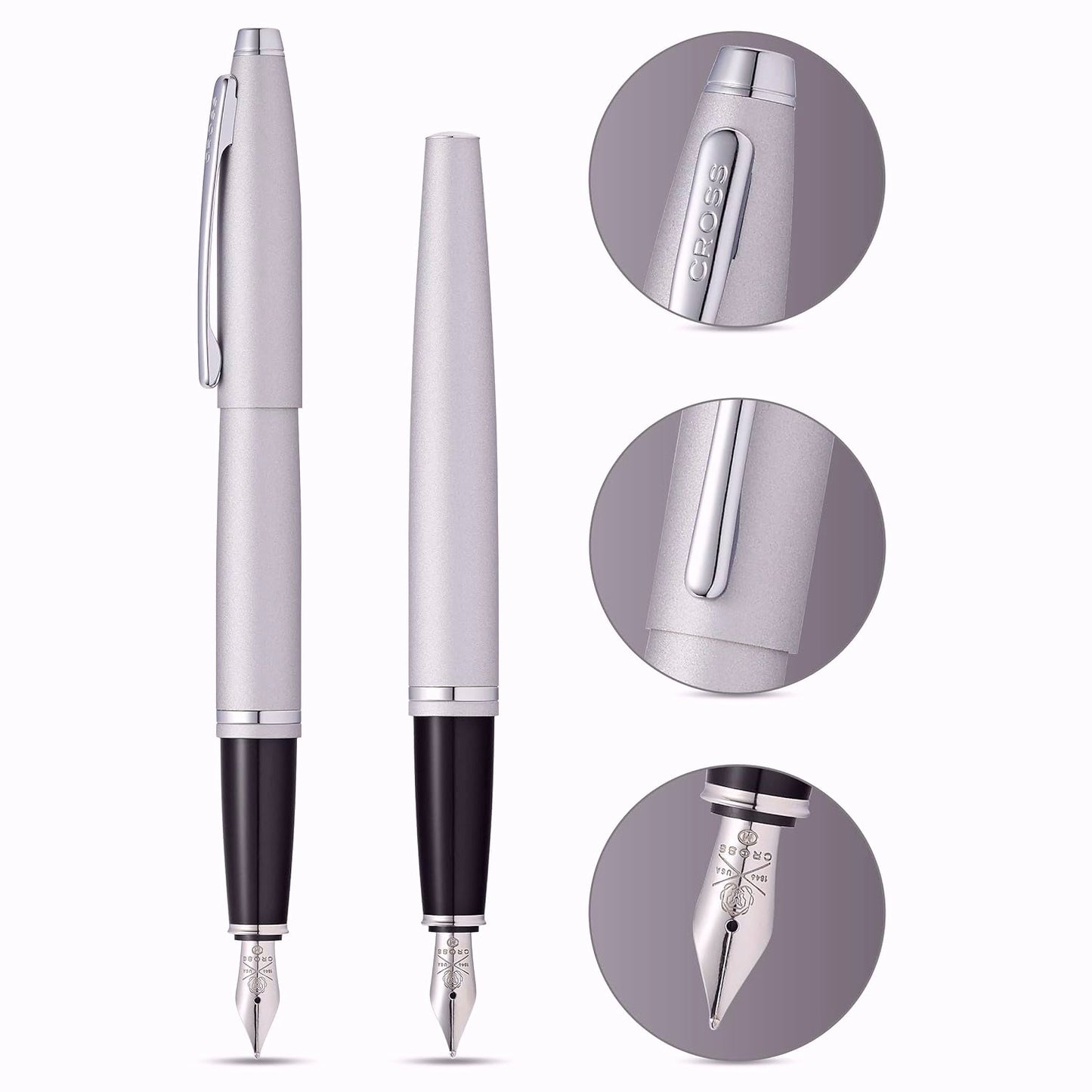 Cross Calais Satin Chrome CT Fountain Pen