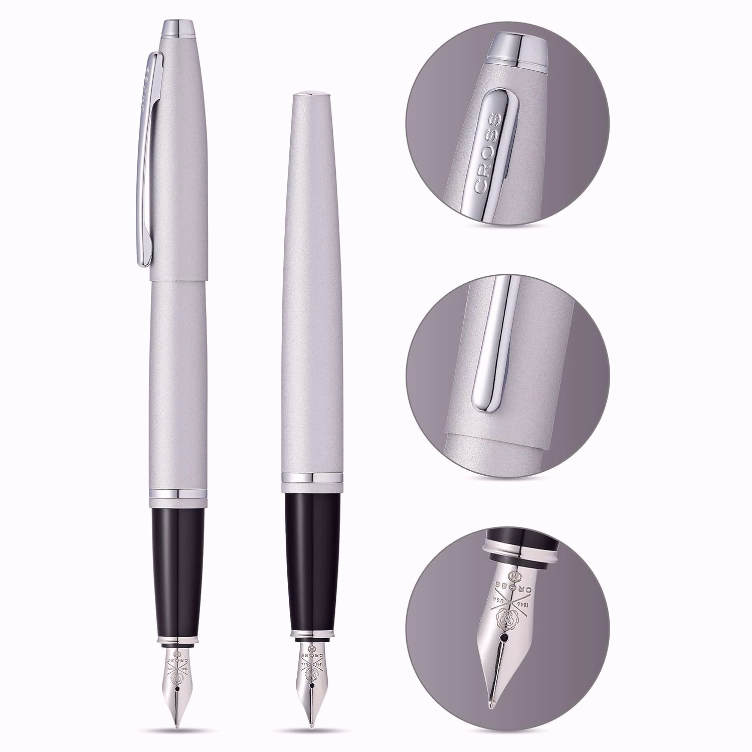 Cross Calais Satin Chrome CT Fountain Pen