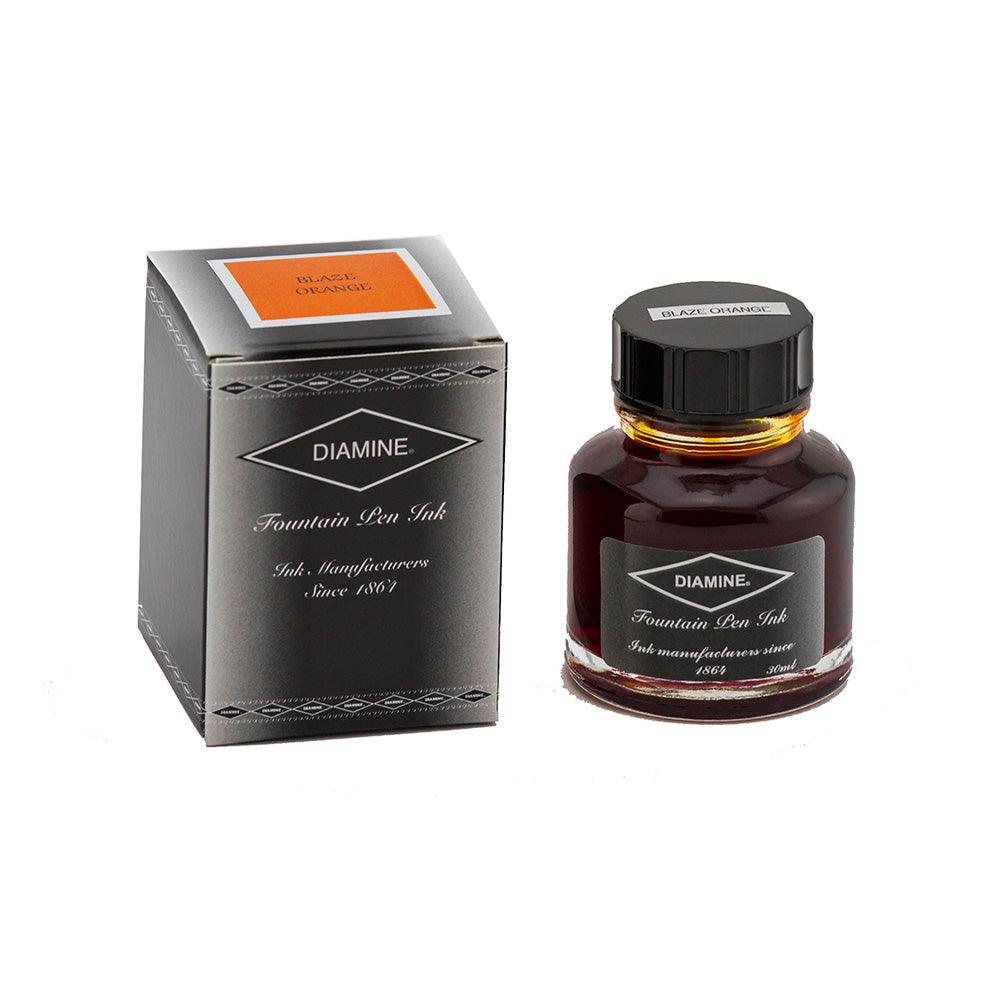 Diamine Ink Bottle (Blaze Orange - 30ML) 829419
