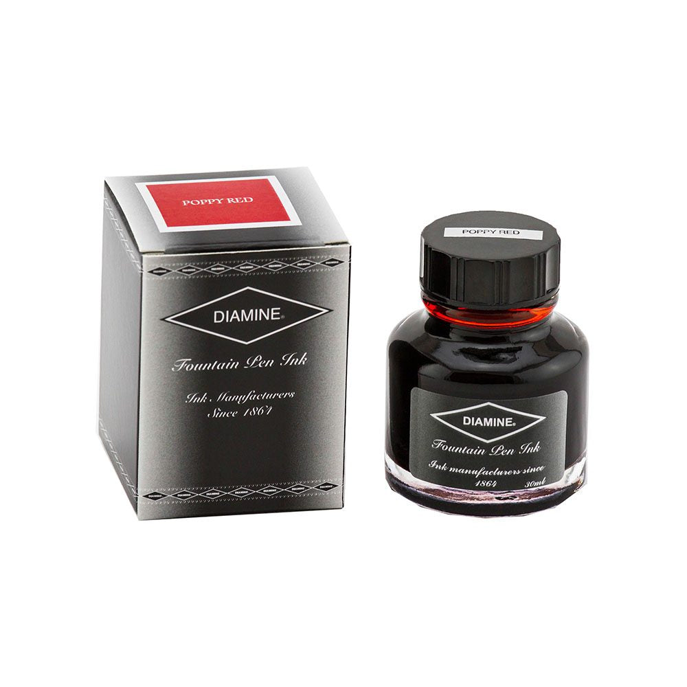 Diamine Ink Bottle (Poppy Red - 30ML) 829013
