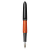 Diplomat Aero Black Orange 14K Gold Fountain Pen