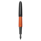 Diplomat Aero Black Orange Fountain Pen is shaped like the airship named Zeppelin of the 1900's
