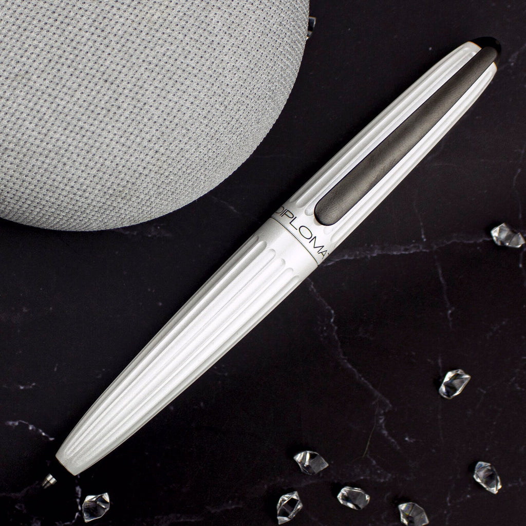 Diplomat Aero Pearl White Ballpoint Pen