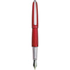 डिप्लोमैट एयरो रेड 14K गोल्ड फाउंटेन पेन