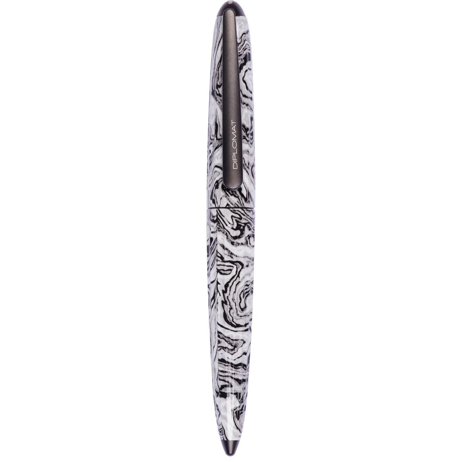 Diplomat Aero Limited Edition Volute 14K Gold Fountain Pen is shaped like the airship named Zeppelin of the 1900's