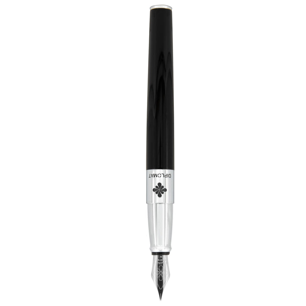 डिप्लोमैट सीएलआर ब्लैक लैकर फाउंटेन पेन
