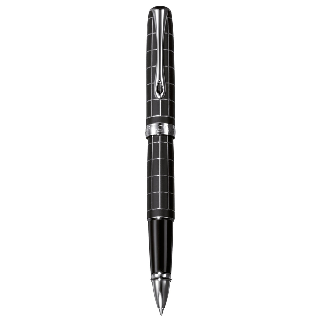 Diplomat Excellence A Plus Rhomb Guilloche Lapis Black Roller Ball Pen D40101030