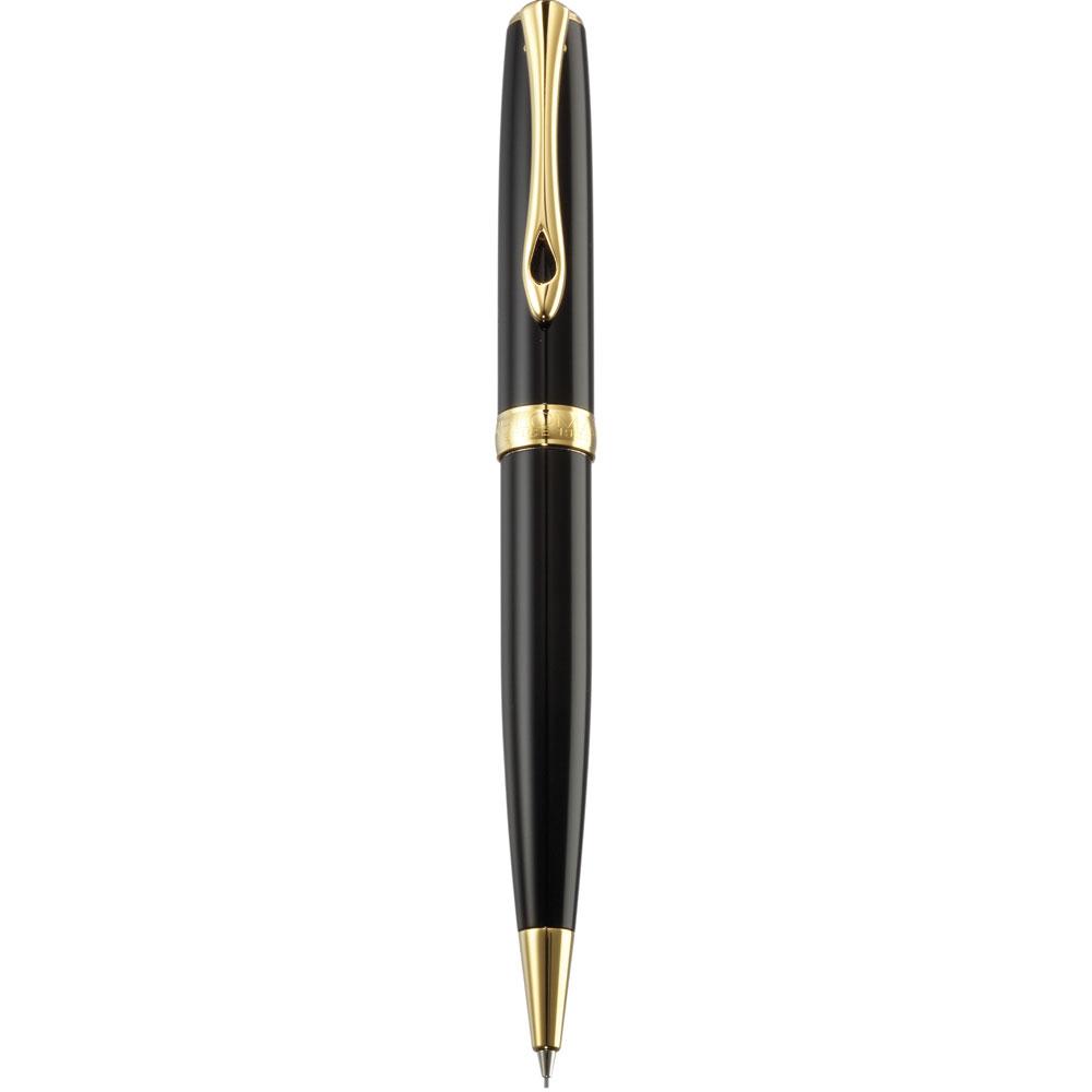 Diplomat Excellence A2 Black Lacquer Gold Mechanical Pencil (0.7MM) D40203050