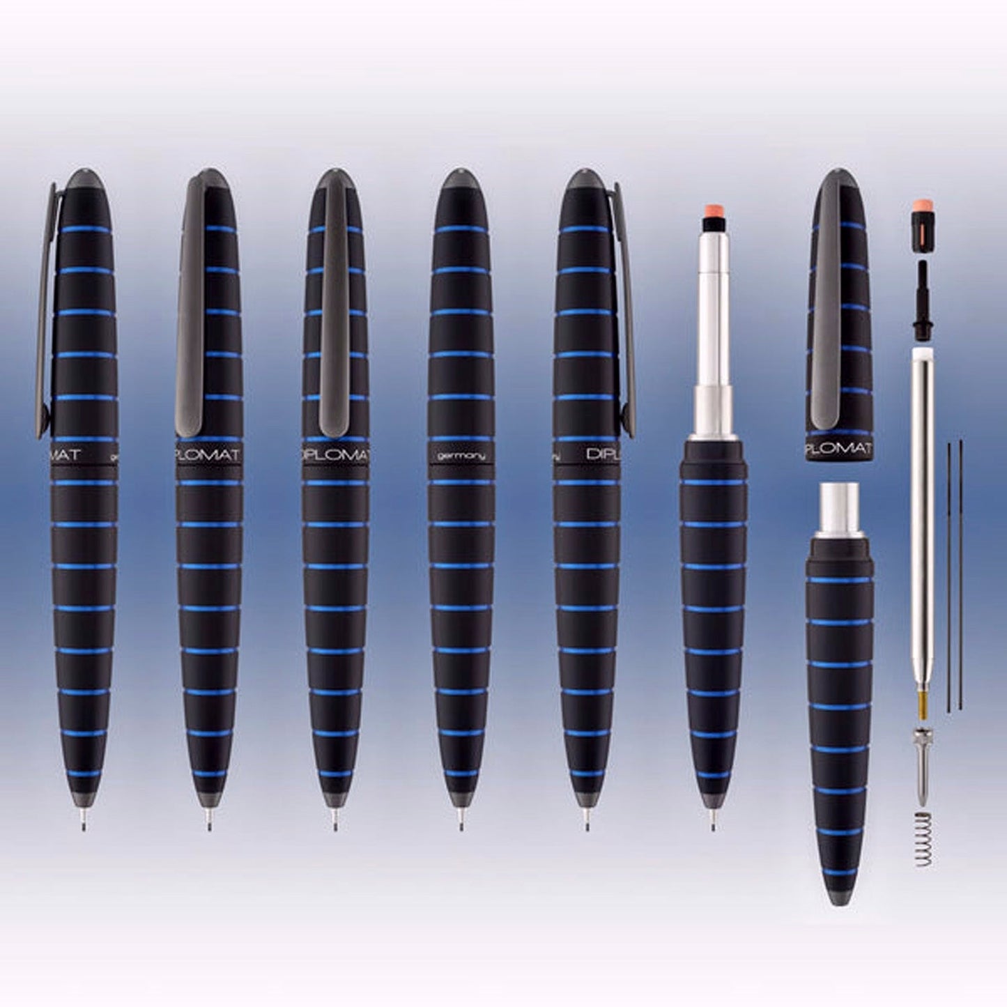 Diplomat Elox Black/Blue Mechanical Pencil (0.7 MM) D40352050