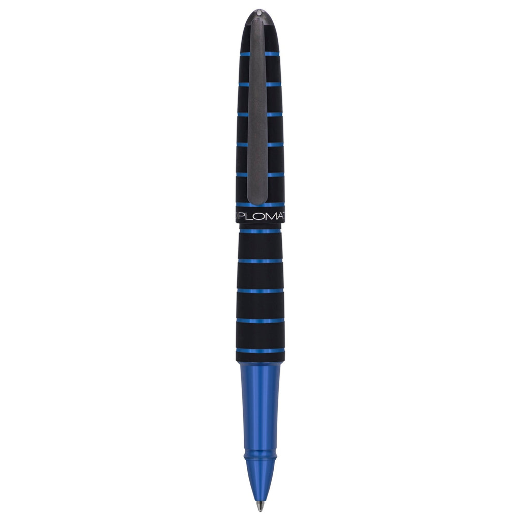 Diplomat Elox Black/Blue Roller Ball Pen D40352030