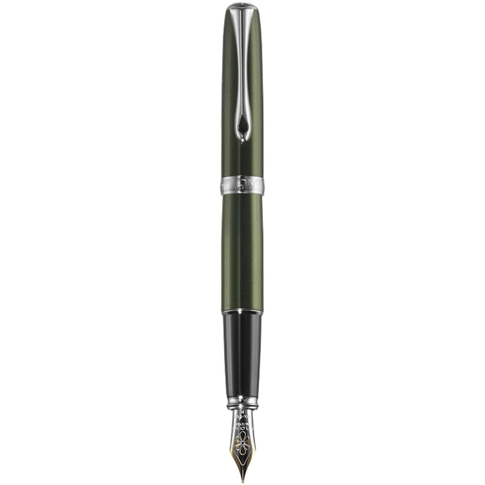 Diplomat Excellence A2 Evergreen/Chrome 14K Gold Fountain Pen