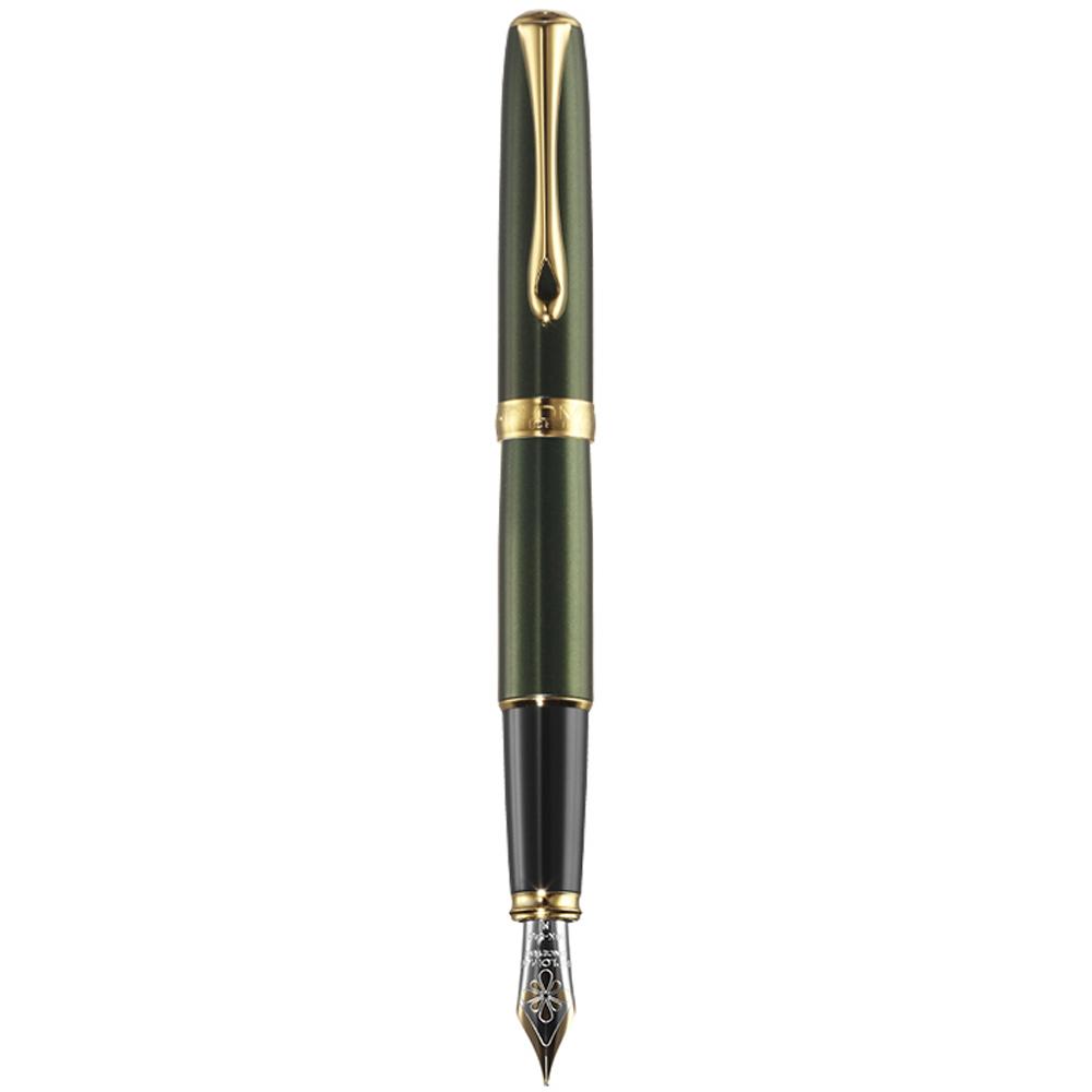 Diplomat Excellence A2 Evergreen/Gold 14K Gold Fountain Pen