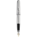 Diplomat Excellence A2 Guilloche Chrome 14K Gold Fountain Pen