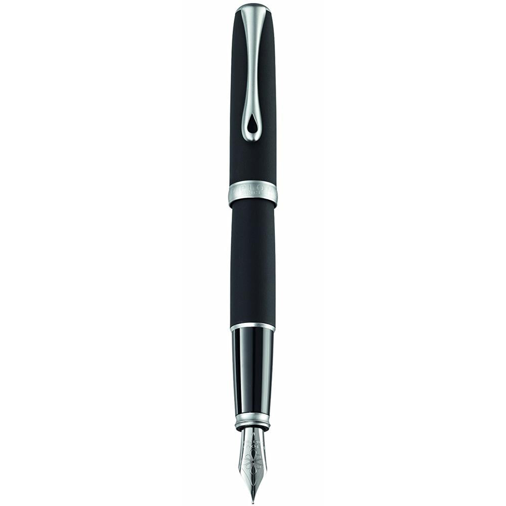 Diplomat Excellence A2 Lapis Black Matt Chrome Fountain Pen