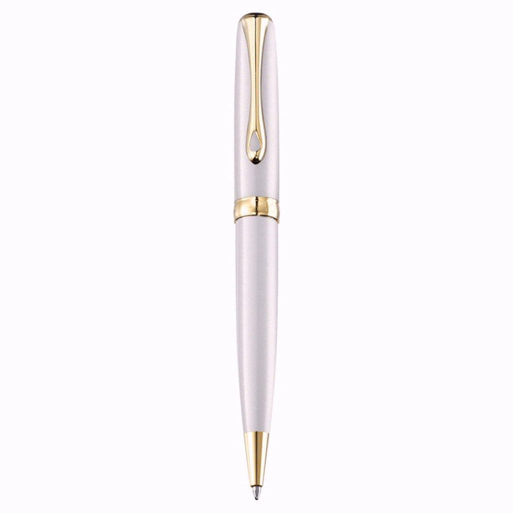 Diplomat Excellence A2 Pearl White Gold easyFLOW Ball Pen D40219040